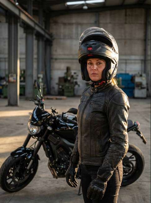 female rider hero frame photo