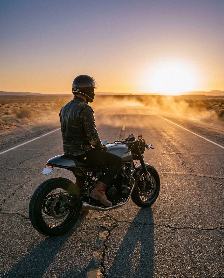 desert highway cinematic photo
