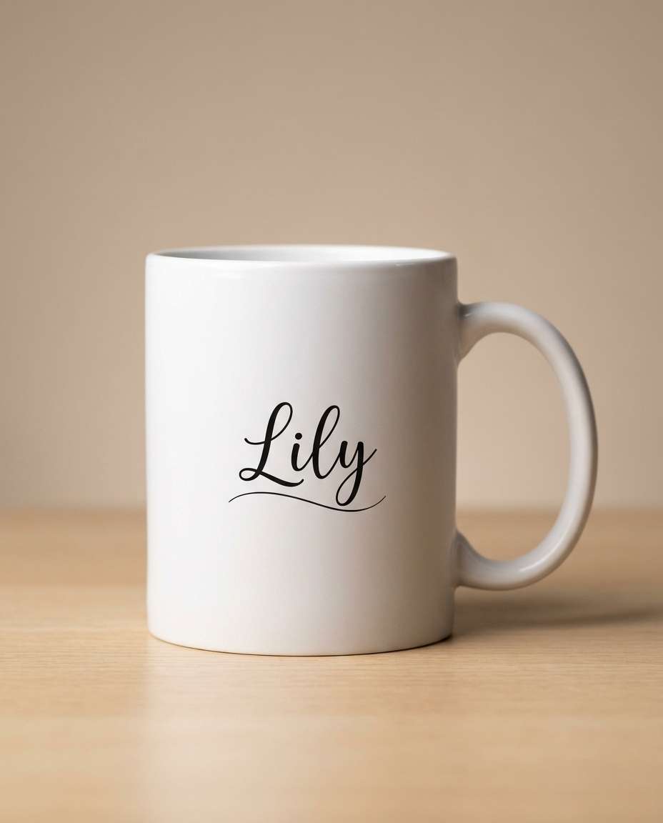 minimalist name script photo