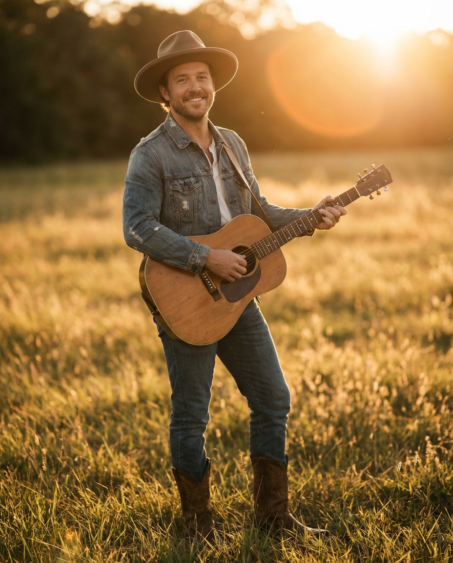 country golden hour photo