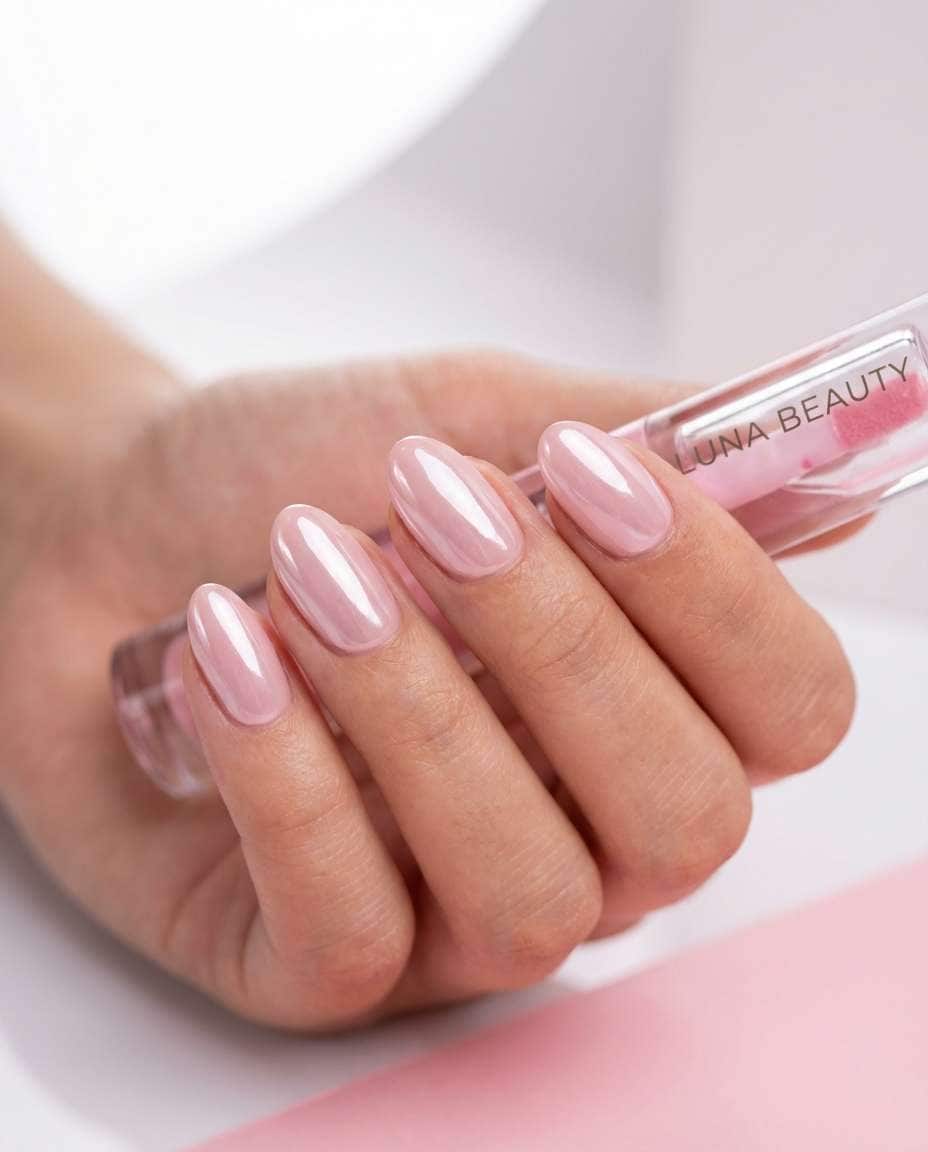 pink glazed donut photo