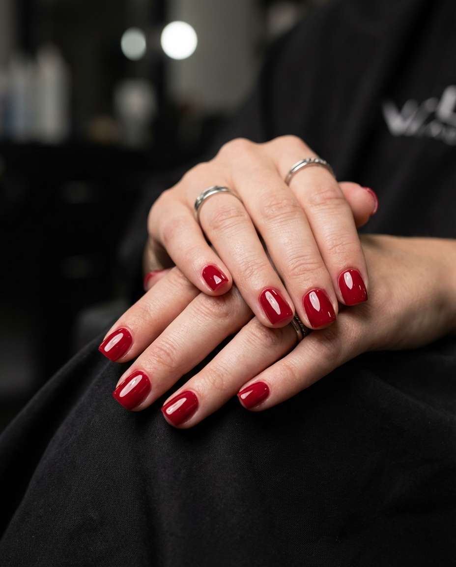 bold red classic photo