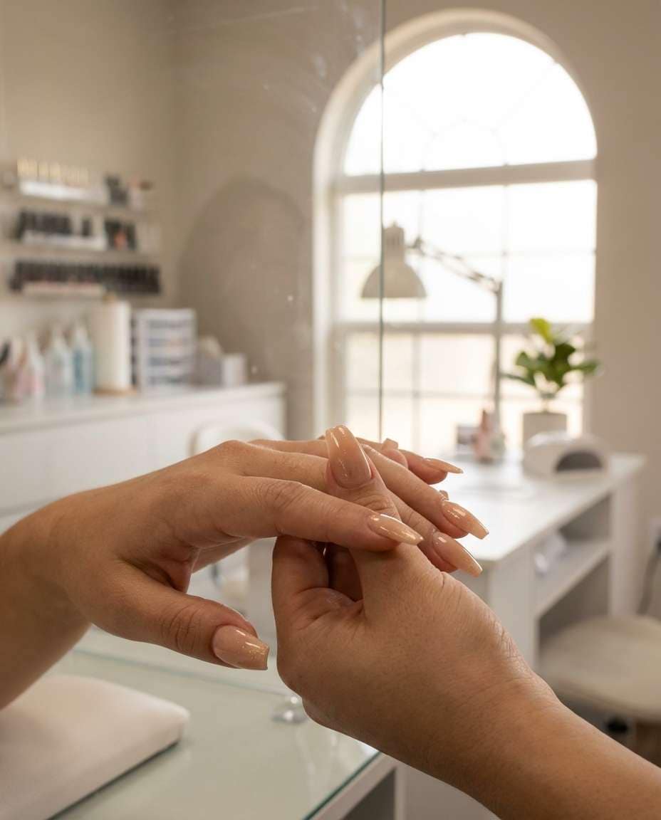 gel extension reveal photo