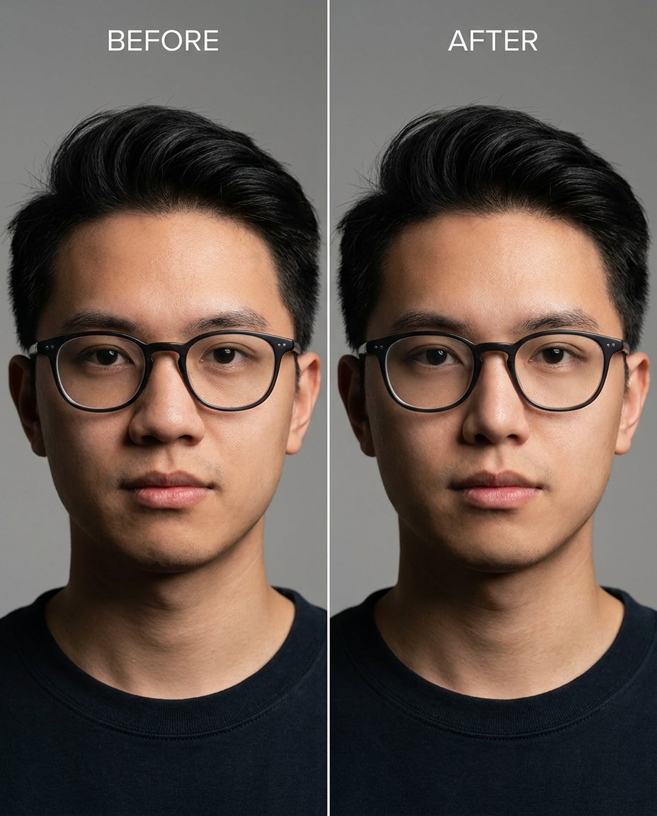 glasses friendly photo