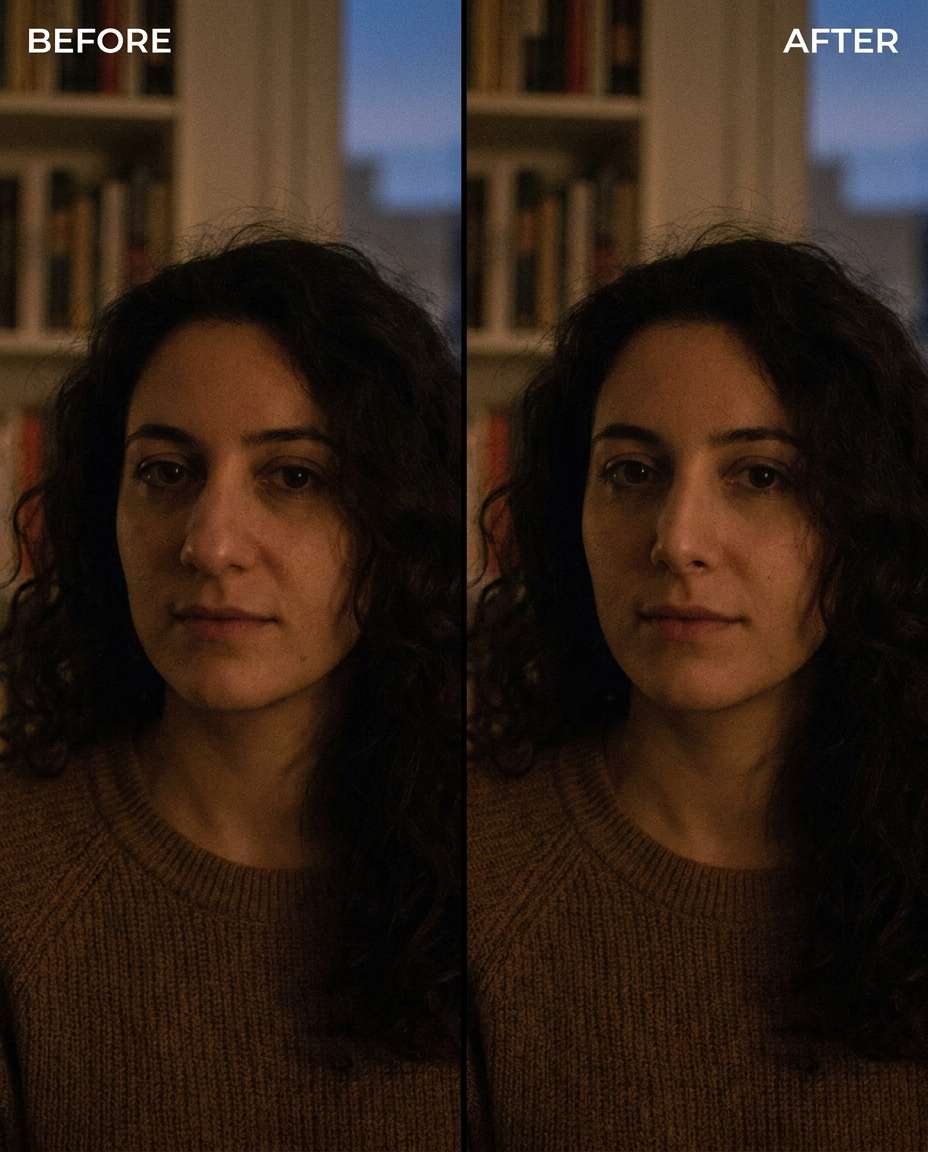 low light subtle photo