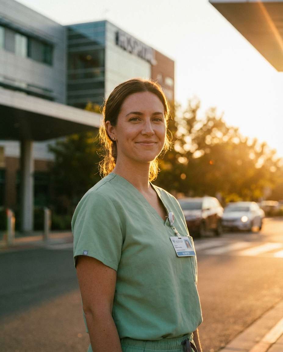 golden hour outdoors photo