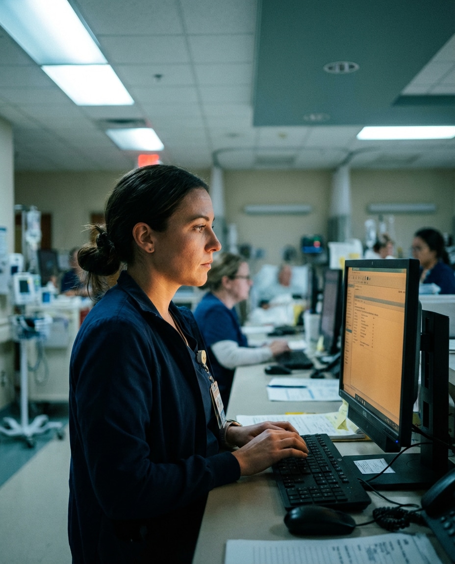 charting at station photo