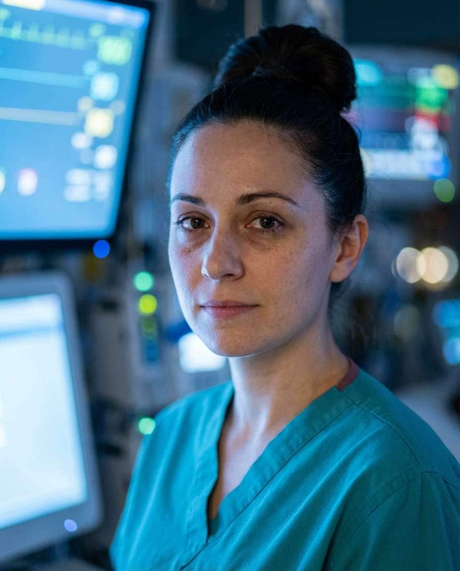 sunrise scrubs portrait photo