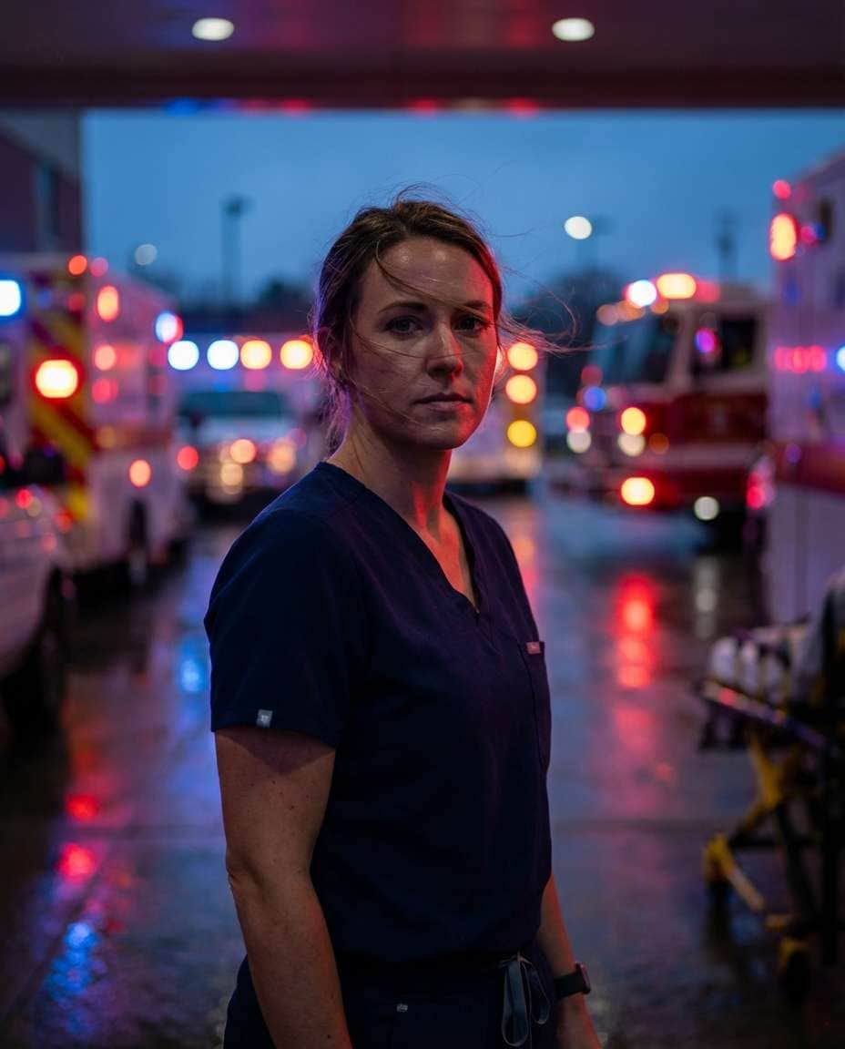 ambulance bay scene photo