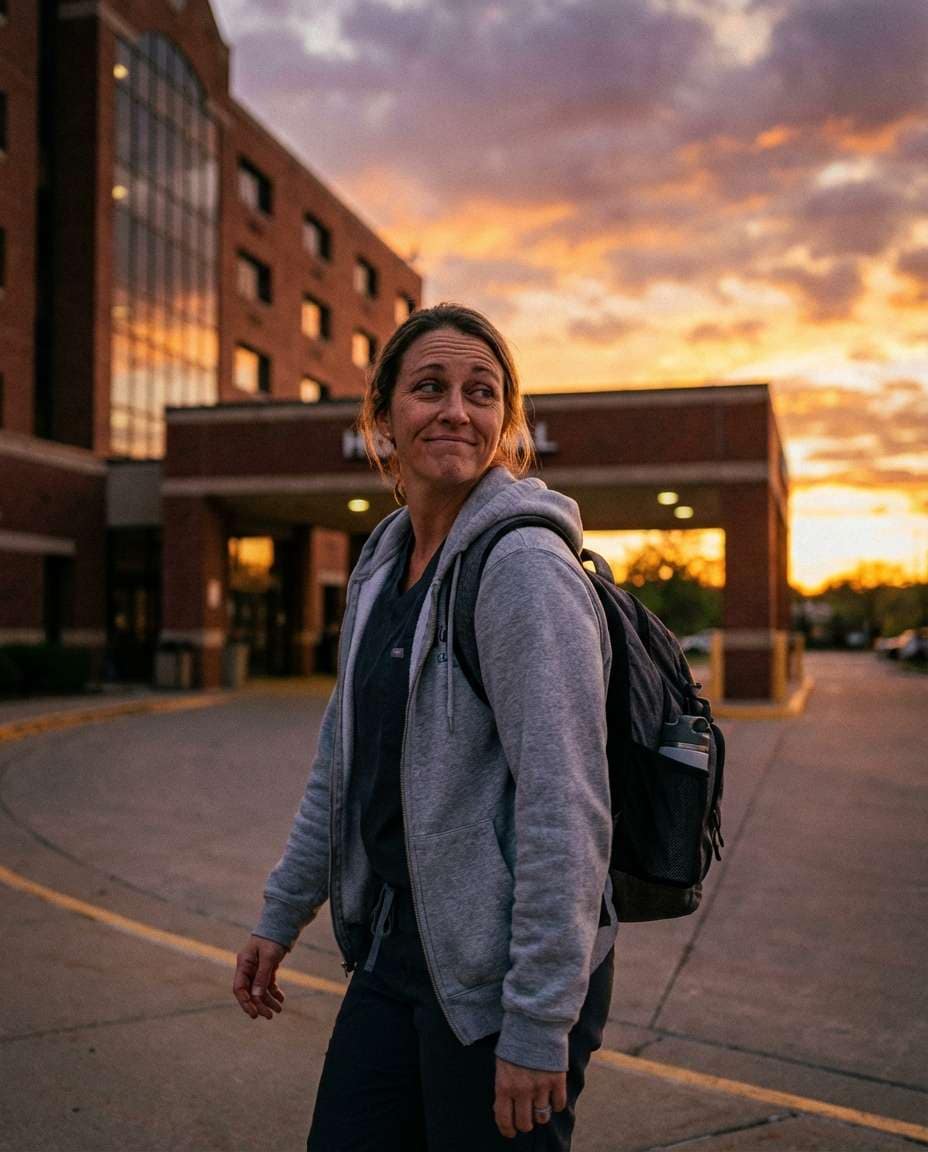 after shift sunset photo