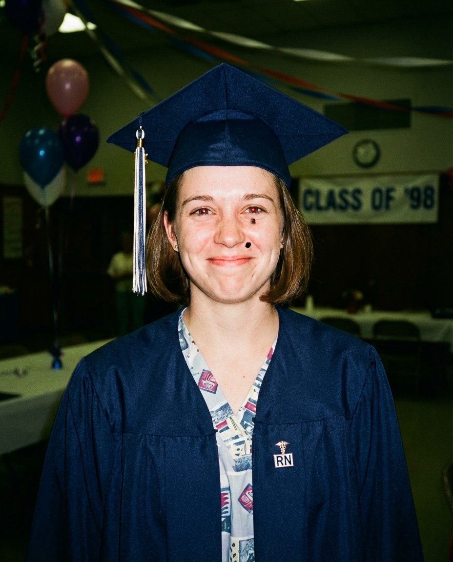 vintage film flash photo