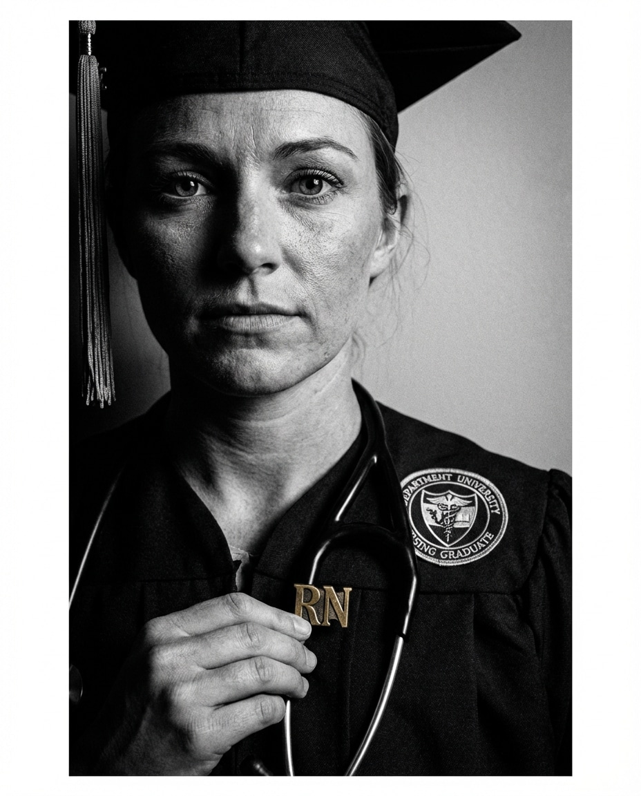 black and white honor photo