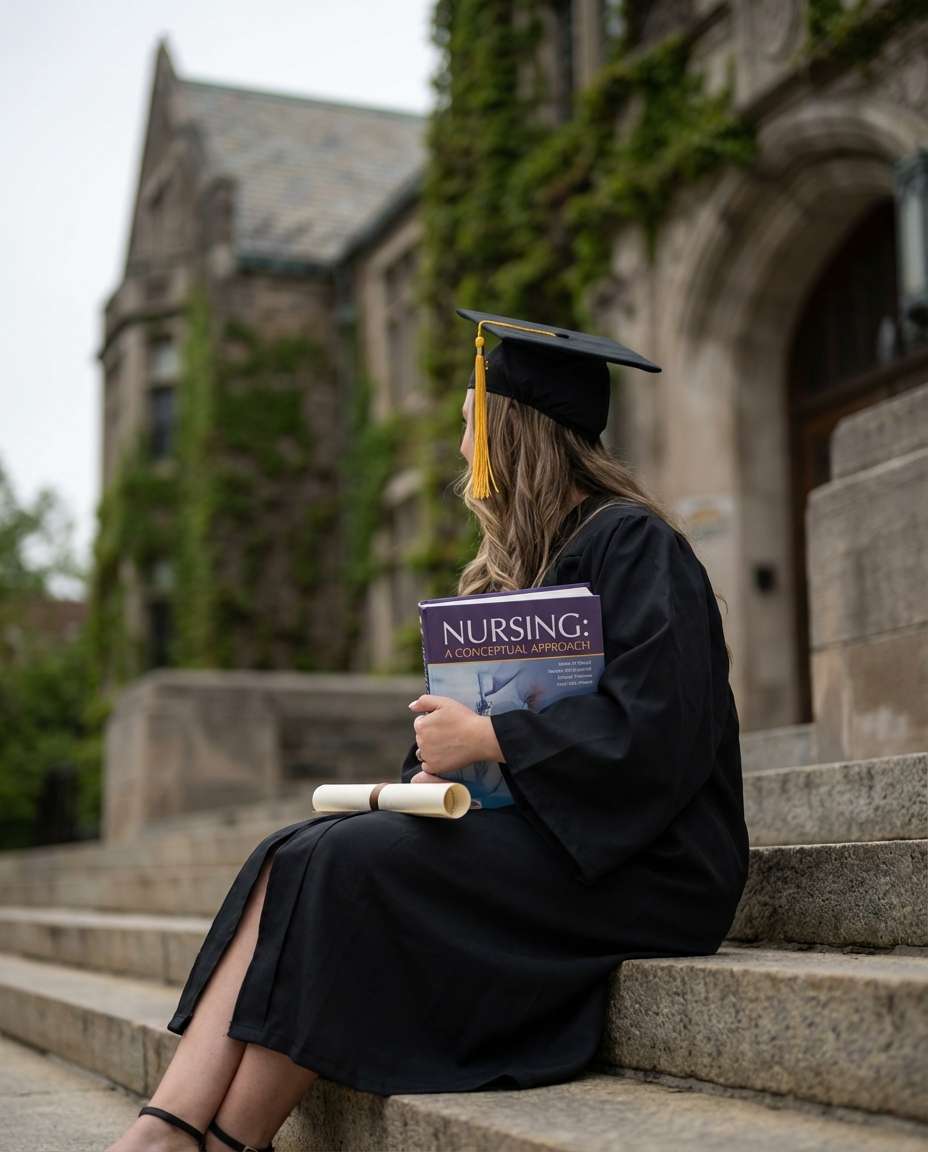 library steps classic photo