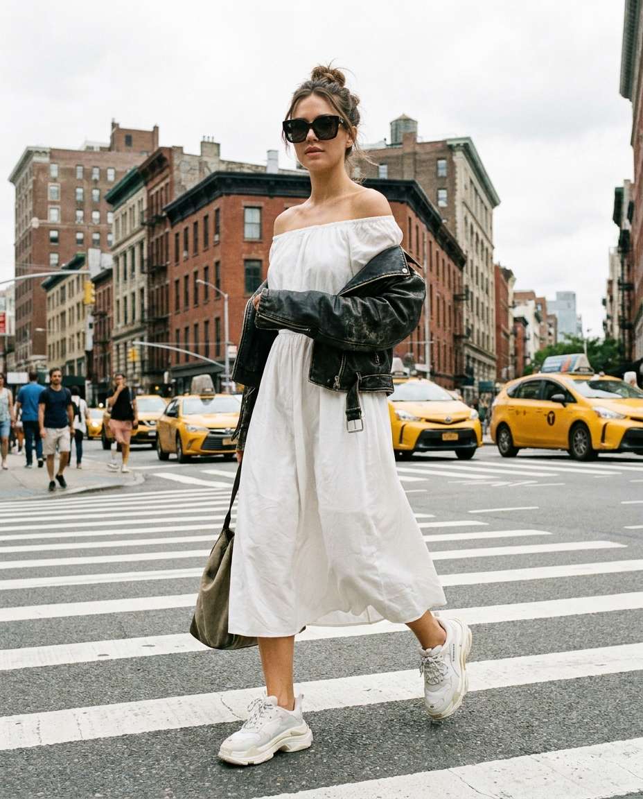 street style crosswalk photo