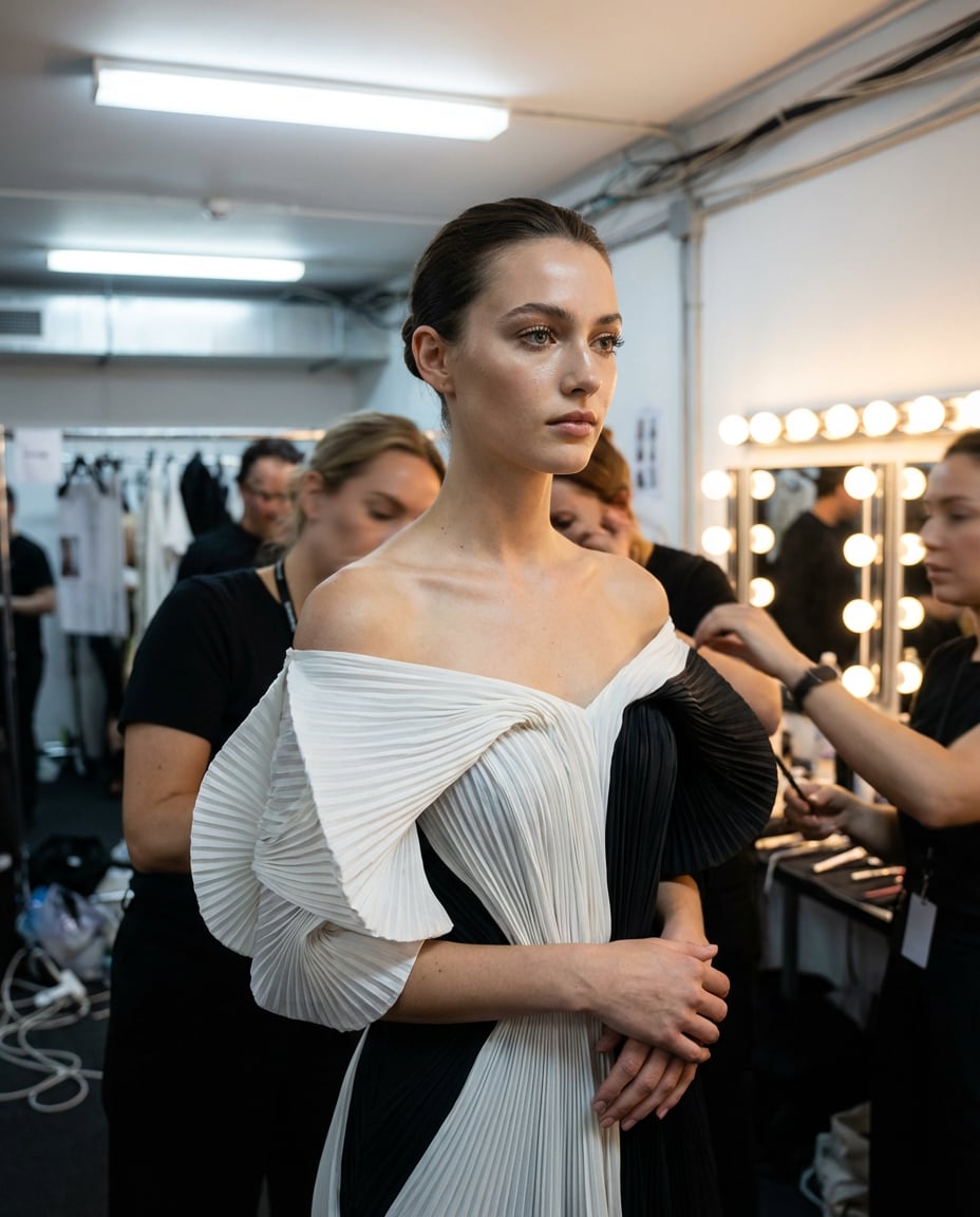 runway backstage photo