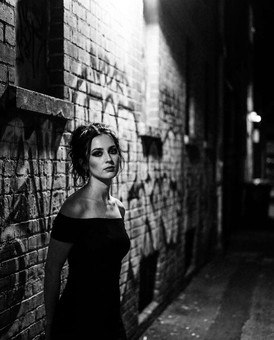 black and white noir photo