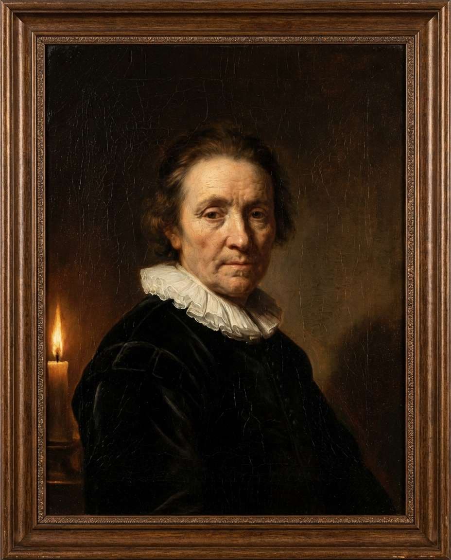 baroque chiaroscuro portrait photo