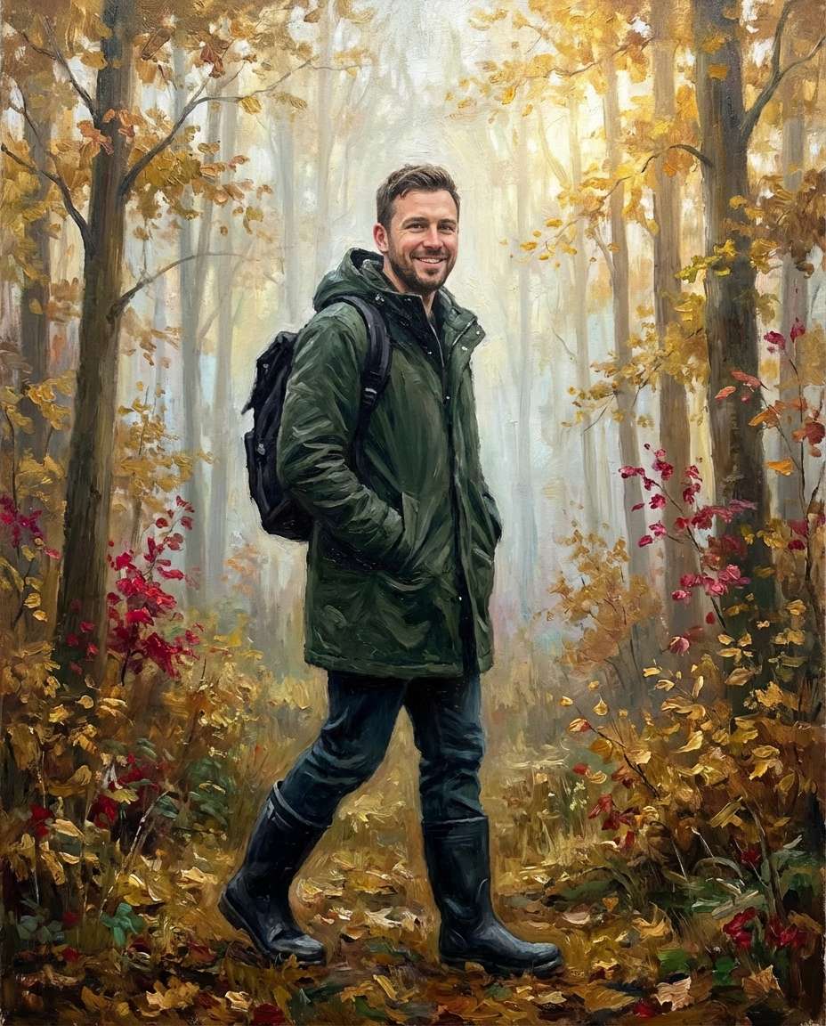 autumn woodland warmth photo