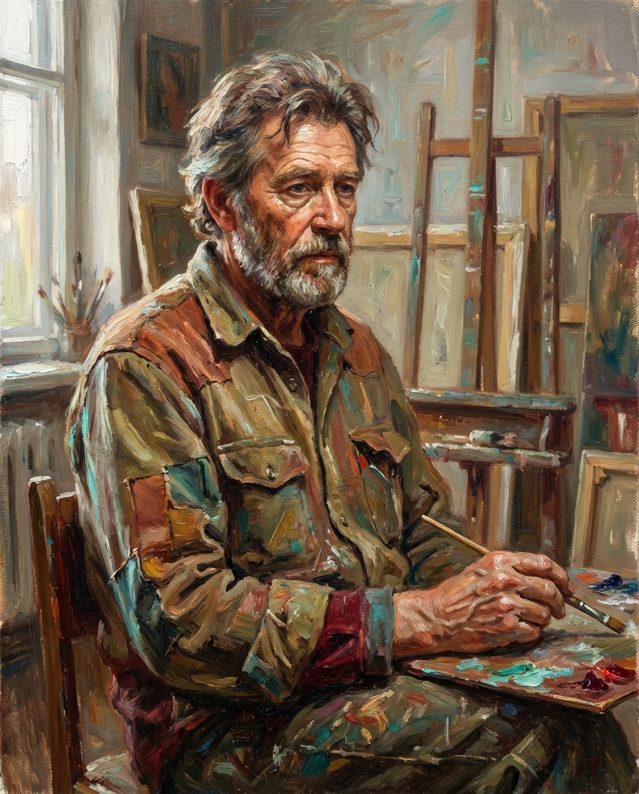 artist studio self photo