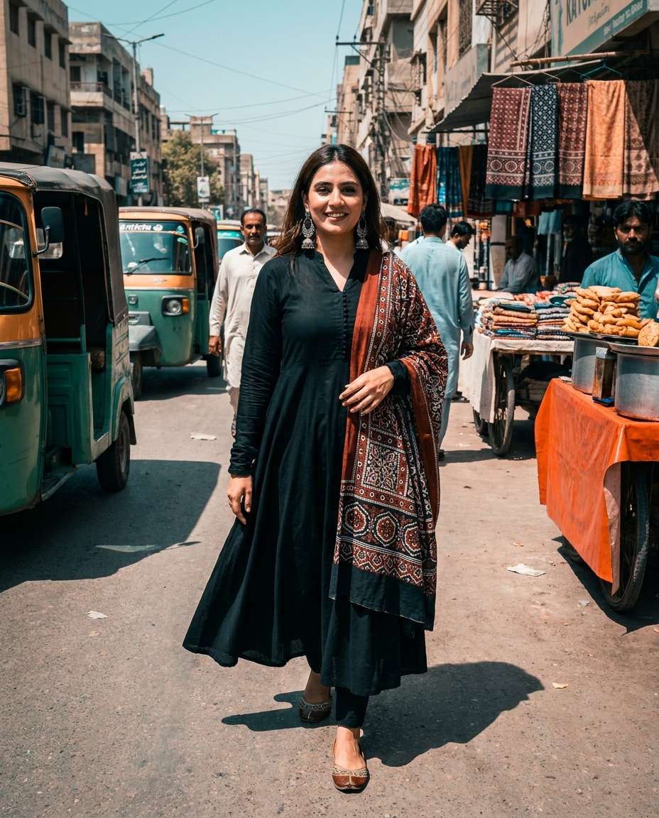 ajrak street style photo