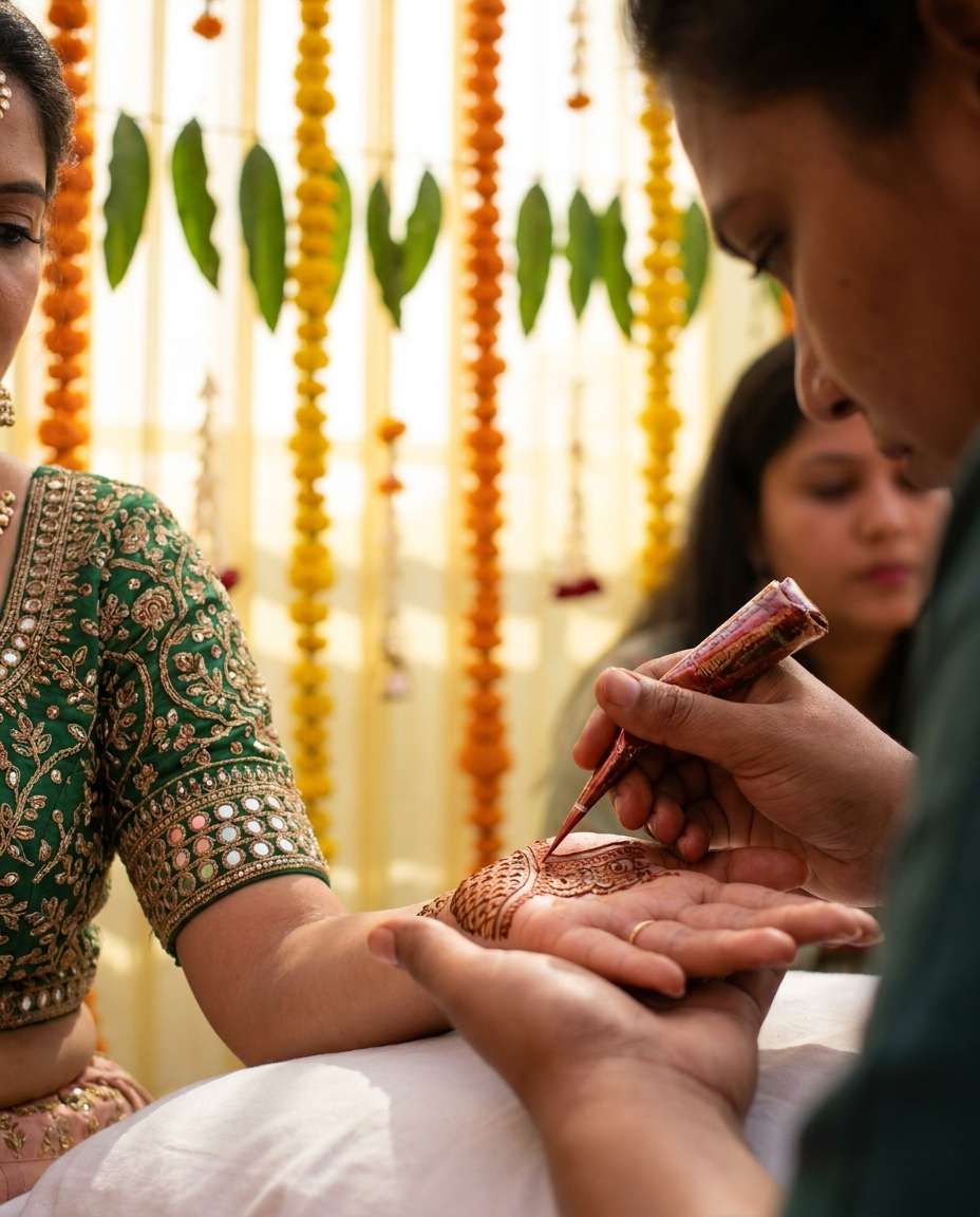 henna artist scene photo
