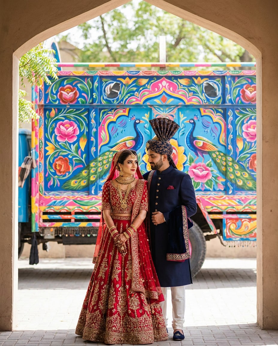 truck art backdrop photo