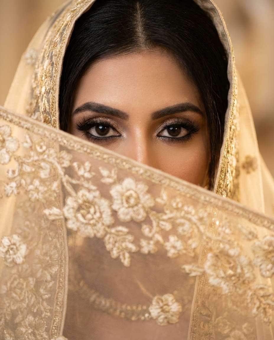 bridal veil closeup photo