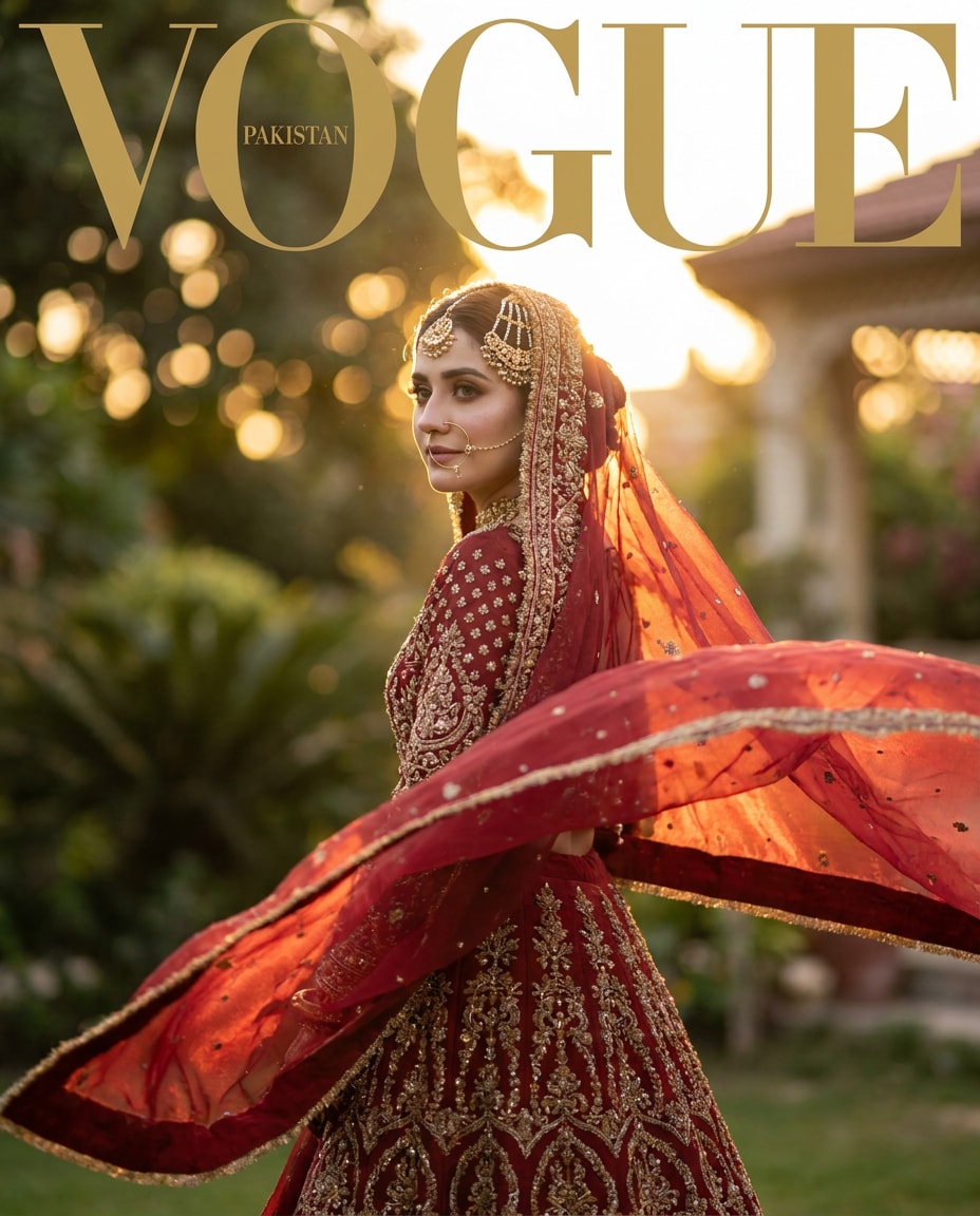 dupatta wind shot photo