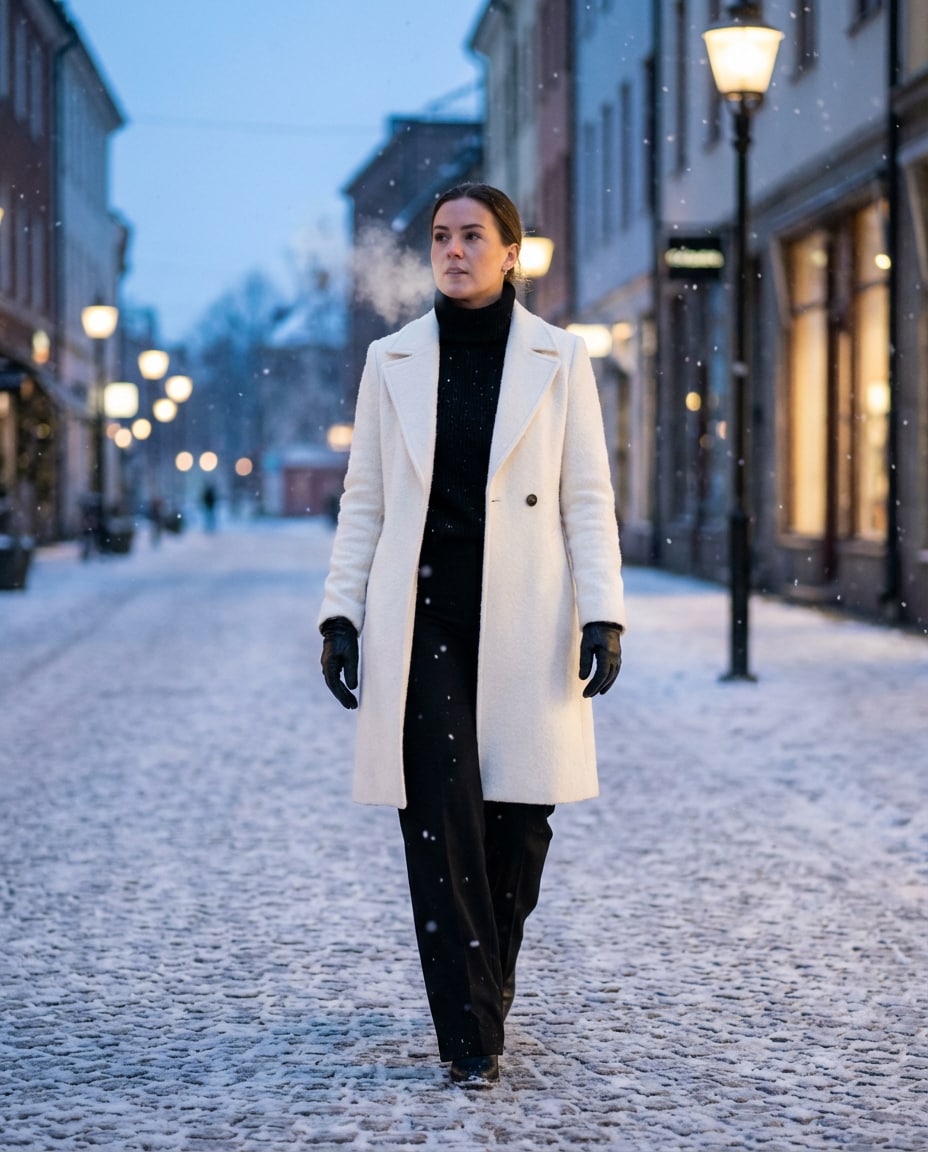 winter white contrast photo