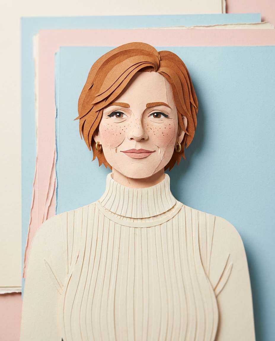 layered studio headshot photo