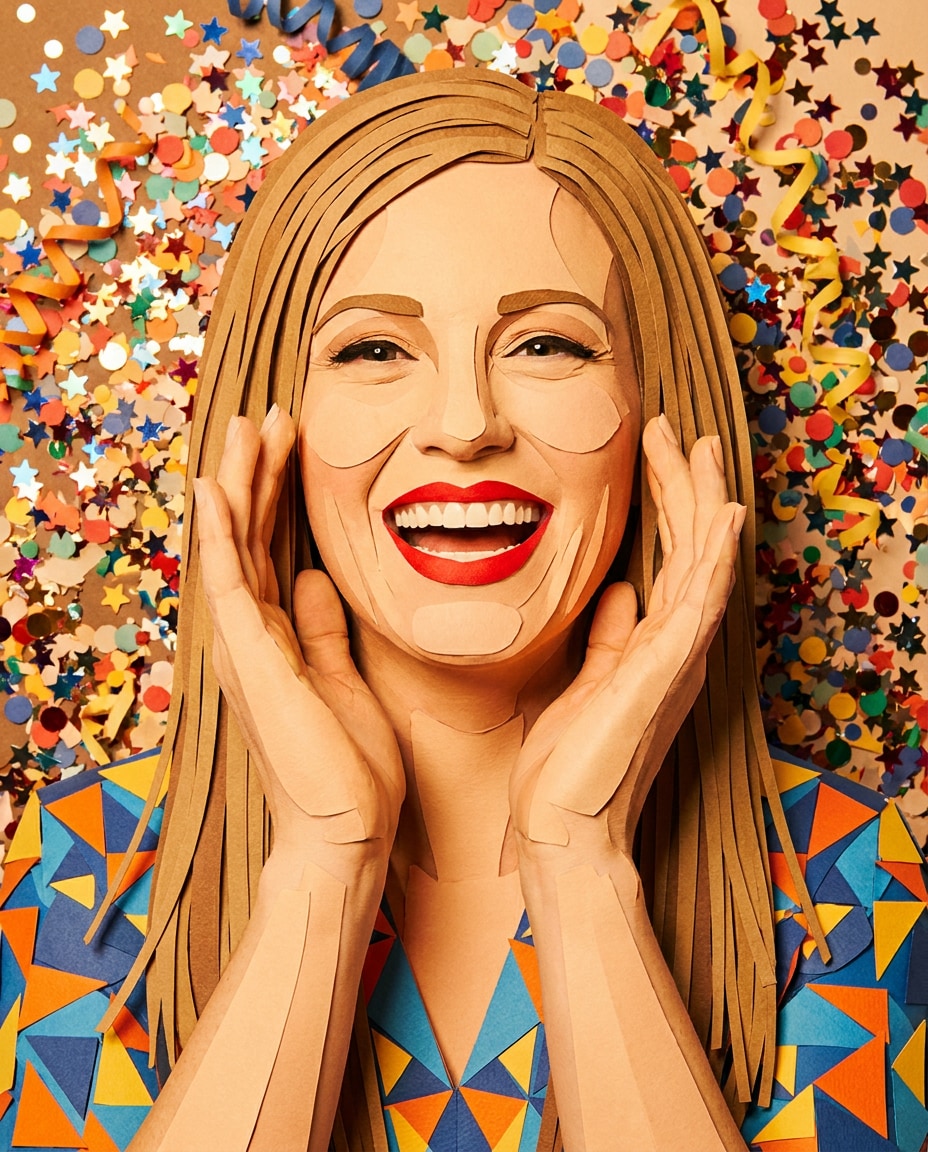 festival confetti cutouts photo