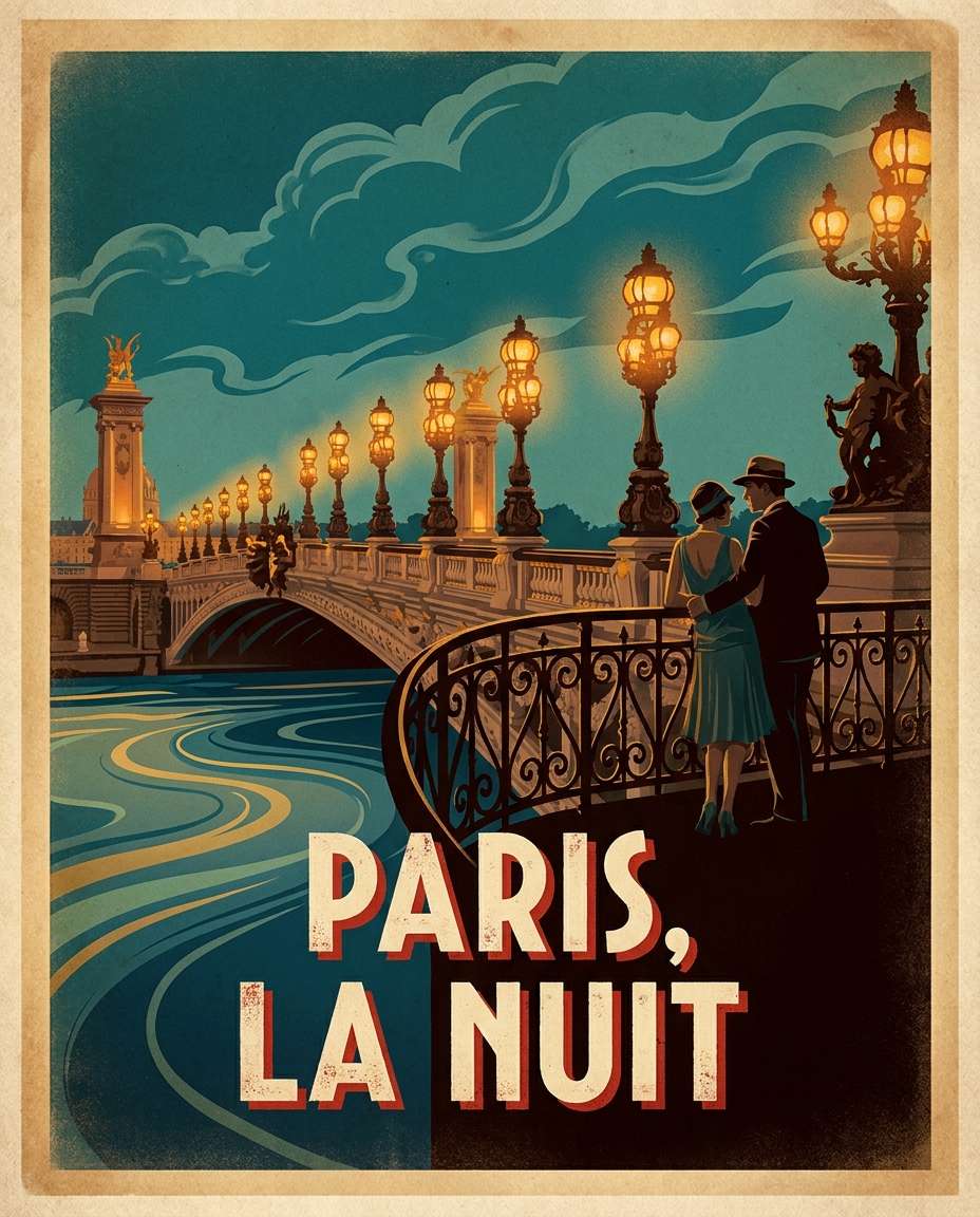 pont alexandre glow photo