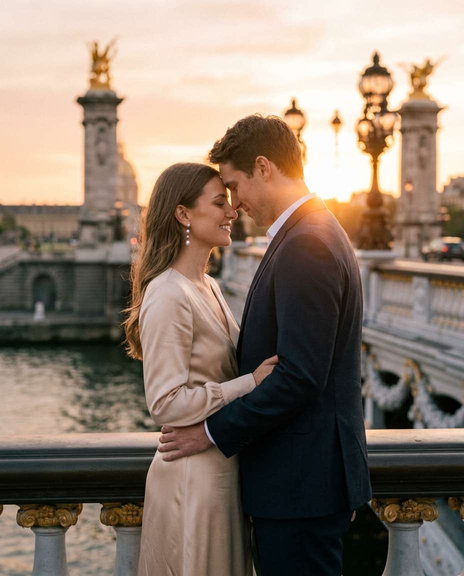 pont alexandre glow photo