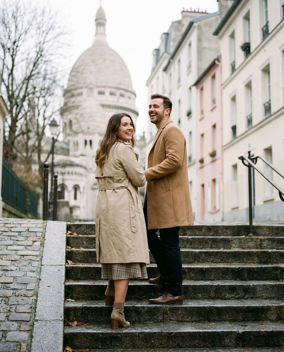 montmartre stairs photo