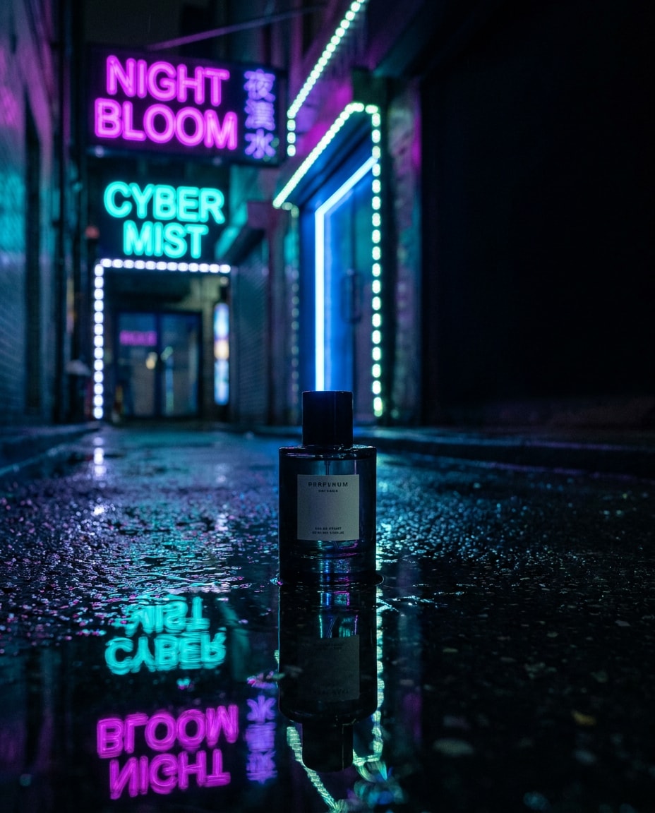 in a neon city photo