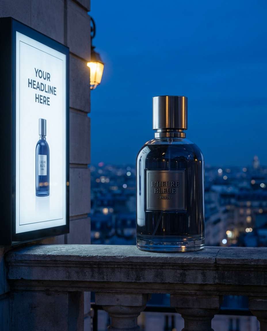 blue hour minimal skyline photo