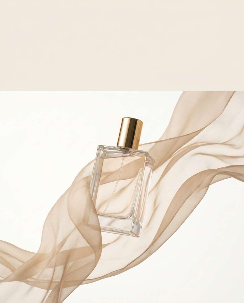 floating bottle with silk photo