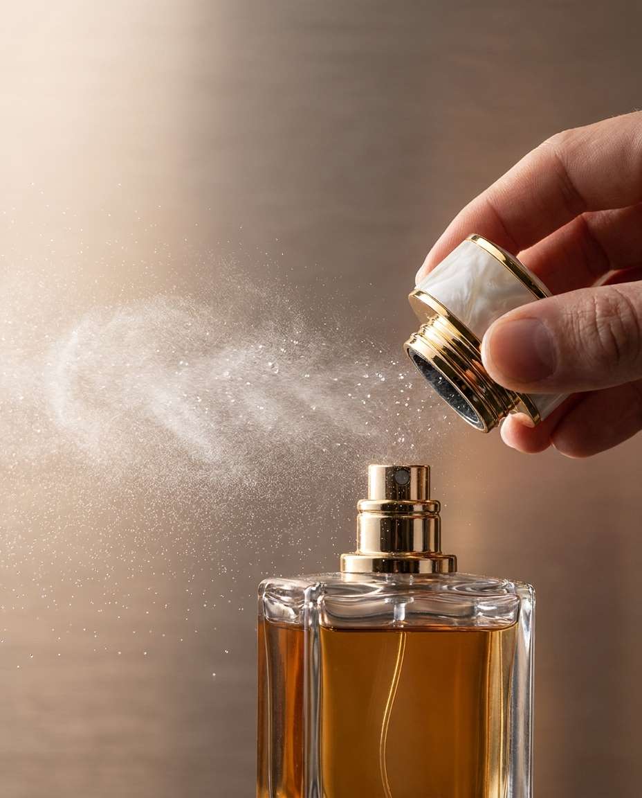 uncapping the bottle closeup photo