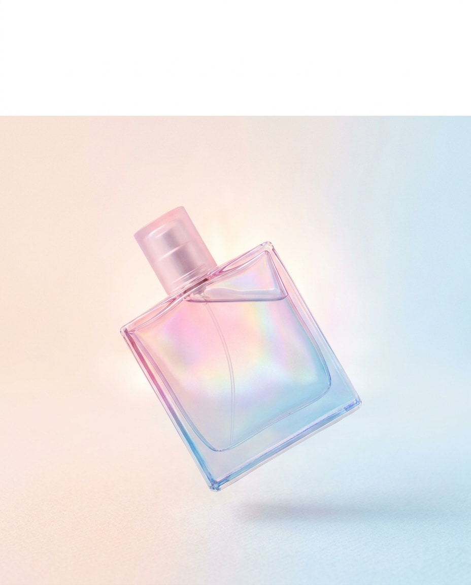 iridescent glass gradient photo