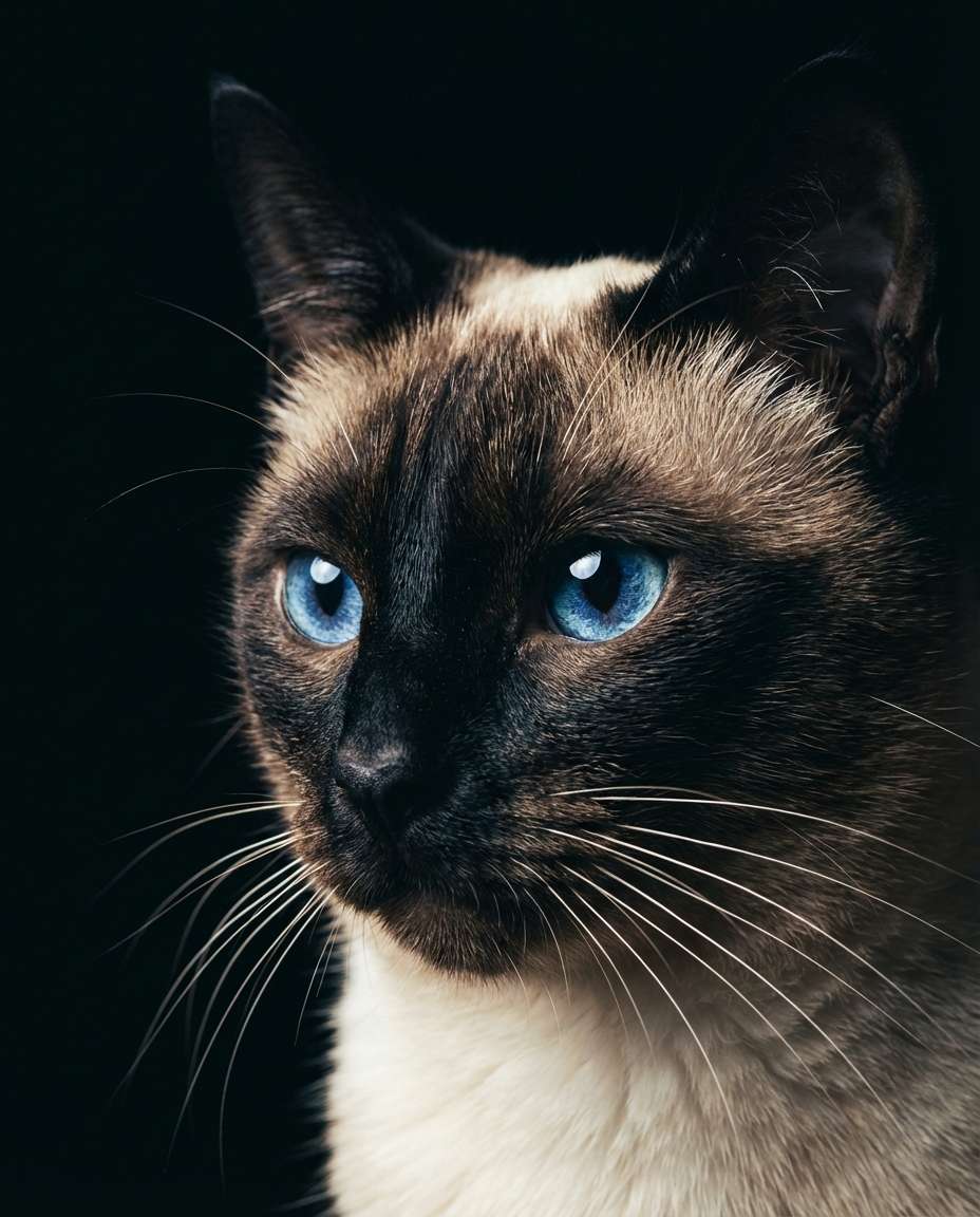 dramatic black background photo