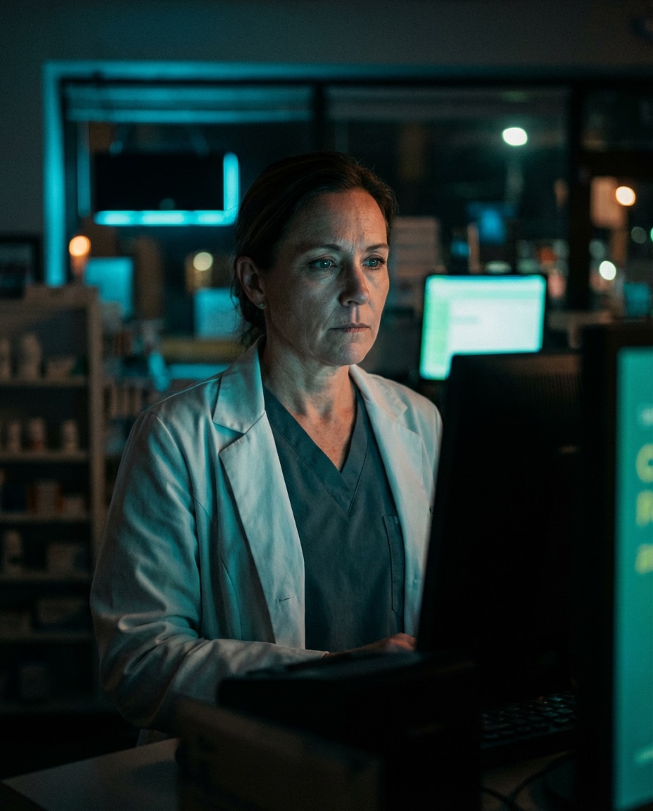 night shift moody portrait photo