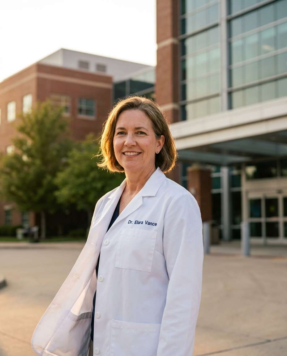 outdoor hospital steps photo