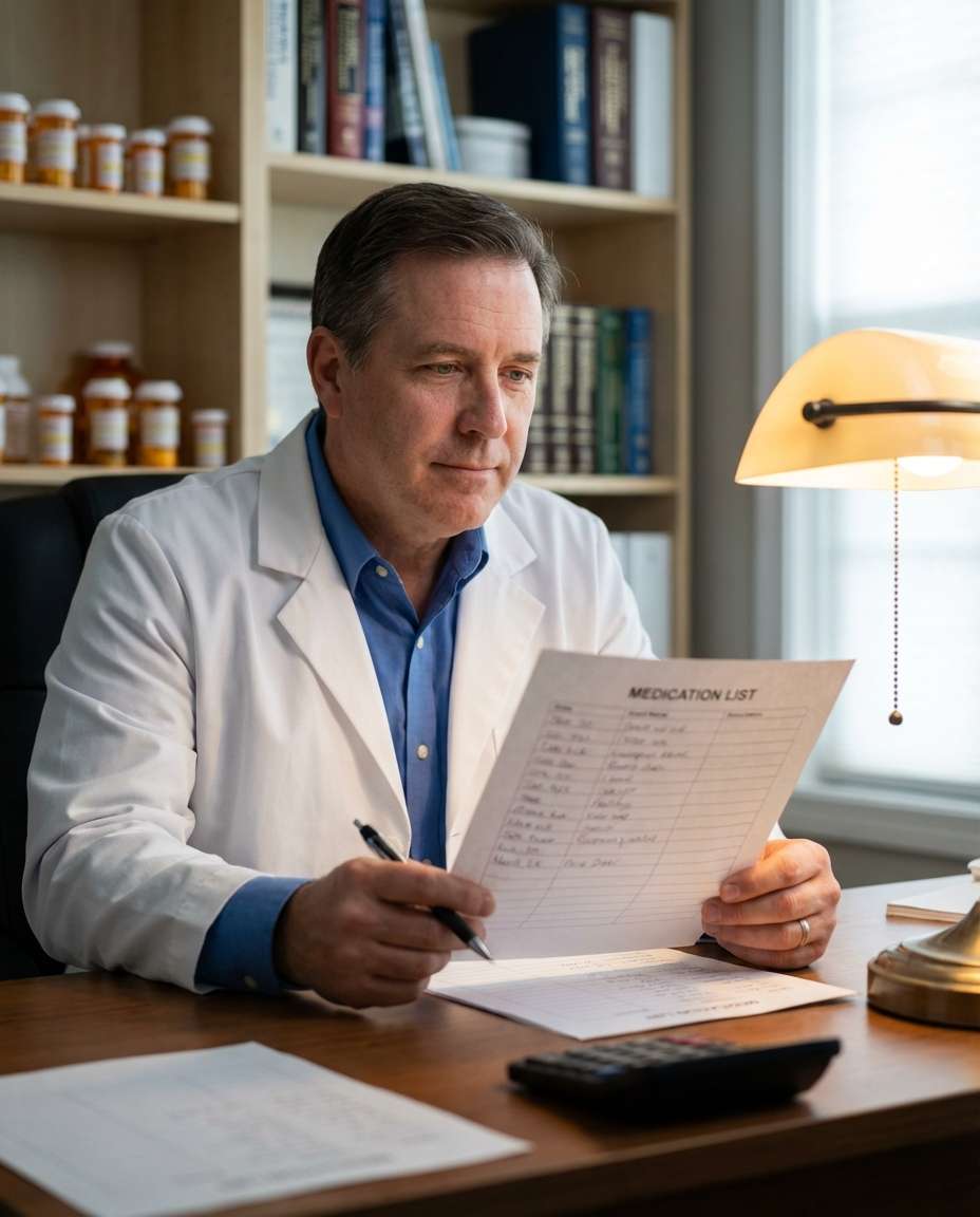 medication review scene photo