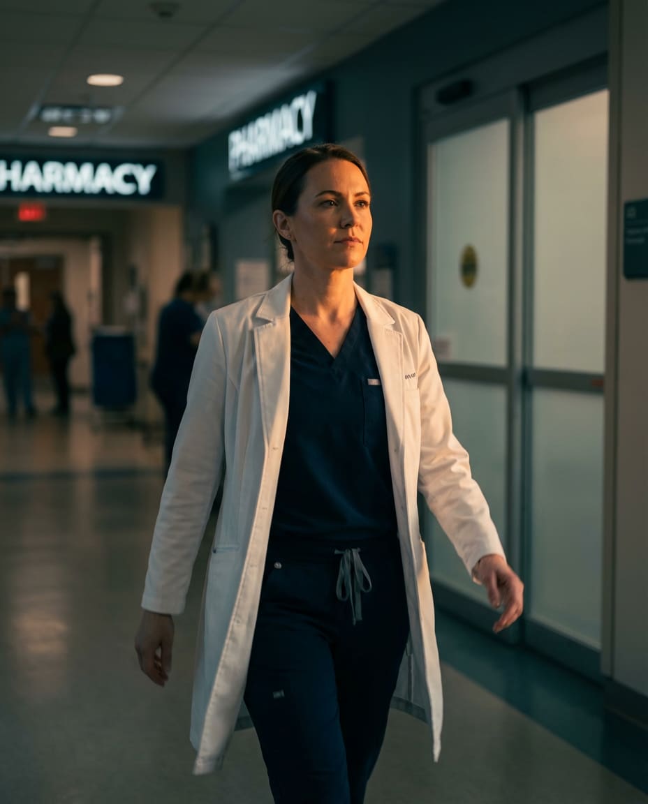 hospital corridor portrait photo