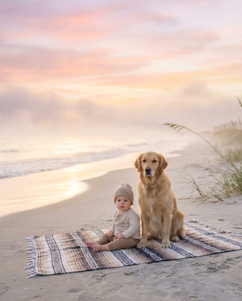 sunrise beach stroll photo