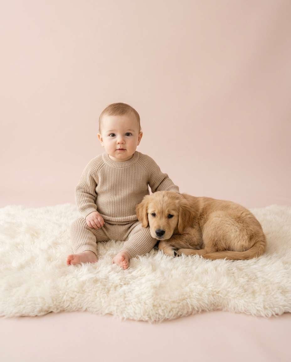 pastel minimal studio photo