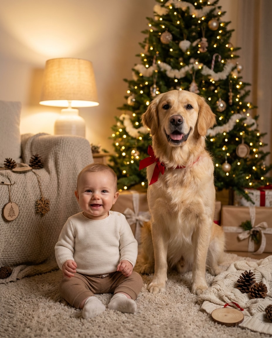 holiday tree glow photo