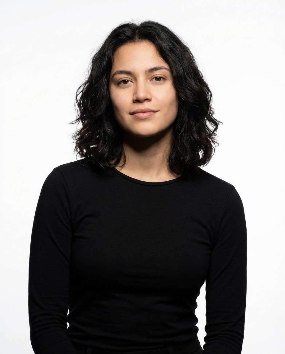 minimal white backdrop photo