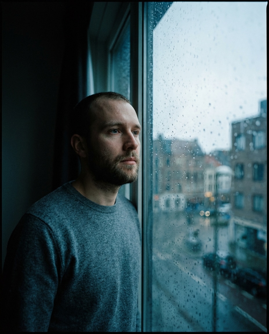 rainy window mood photo