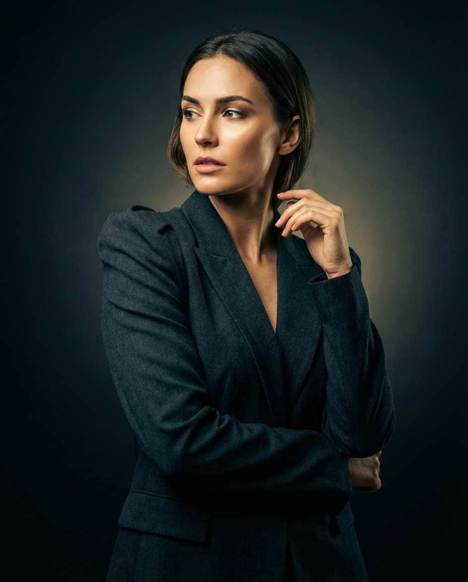 fashion editorial pose photo